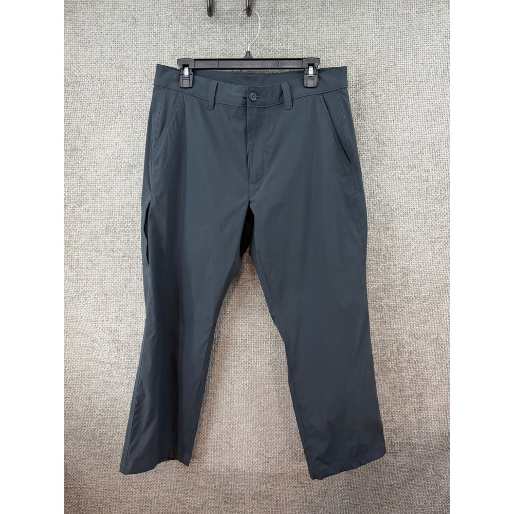 Eddie Bauer Horizon Guide Gray Nylon Chino Pants 32x30 Fits 32x26 Hiking UPF‎ 50
